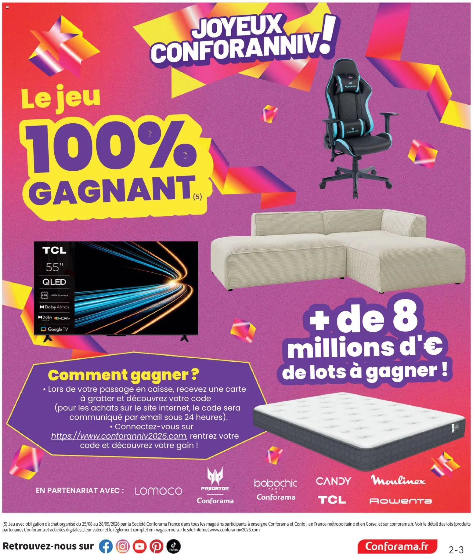 Prévisualisation de Conforama catalogue du magasin Conforama formulaire valide 25/08/2026 - Moulinex, Rowenta