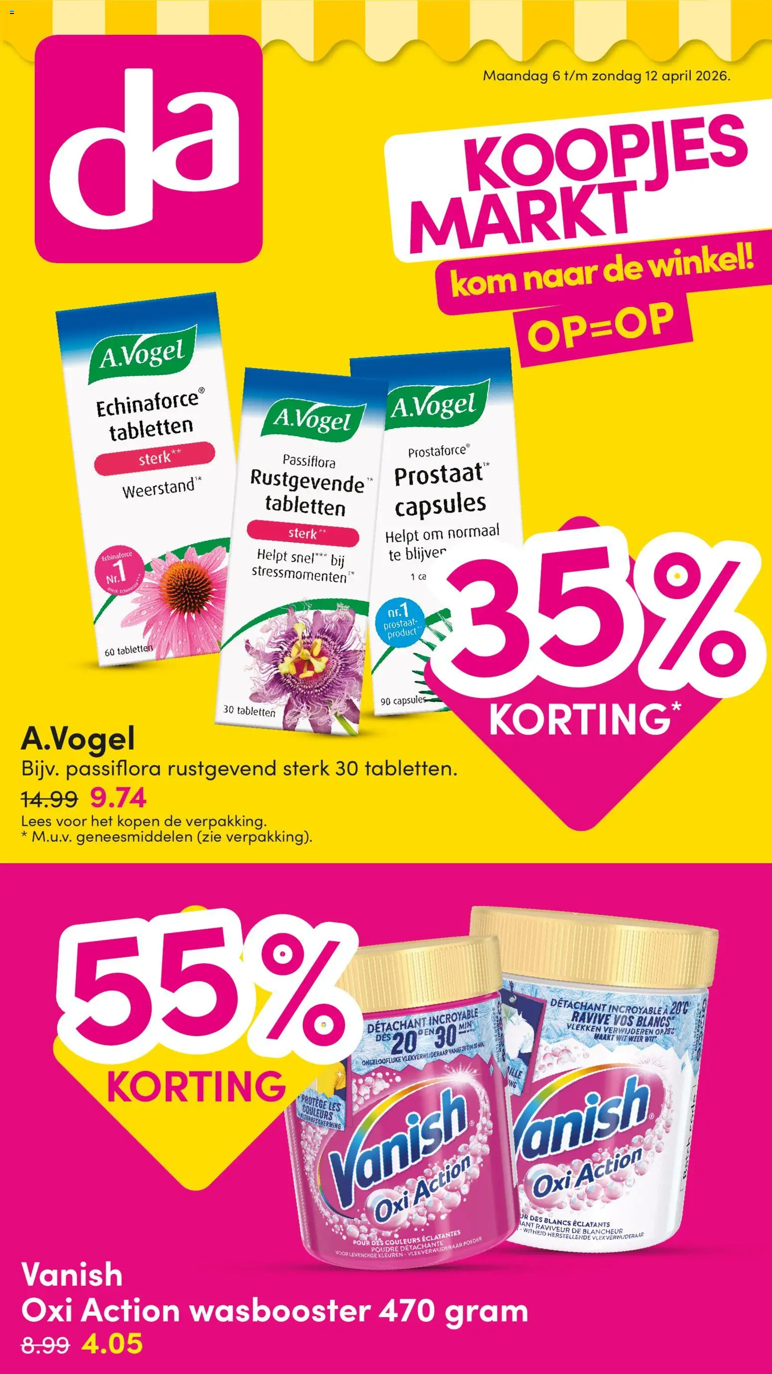 Voorbeeld van Da folder van winkel Da geldig vanaf 06-04-2026 - Kom, Capsules, Poeder