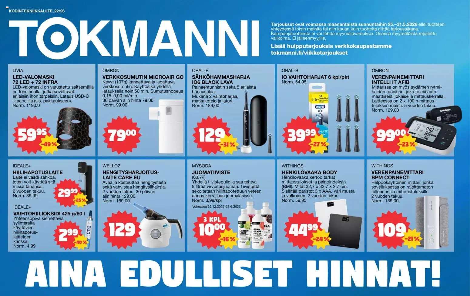Kaupan Tokmanni Tokmanni tarjoukset - Aina Edulliset Hinnat! esikatselu, voimassa 25/05/2026