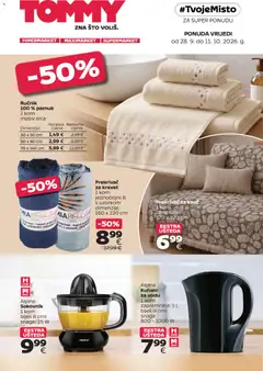 Pregled letka Tommy Super ponuda za vaš dom trgovine Tommy vrijedi od 28.09.2026