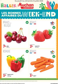 Voorbeeld van Auchan Les bons plans du week-end dans votre super ! van winkel Auchan geldig vanaf 09/07/2026