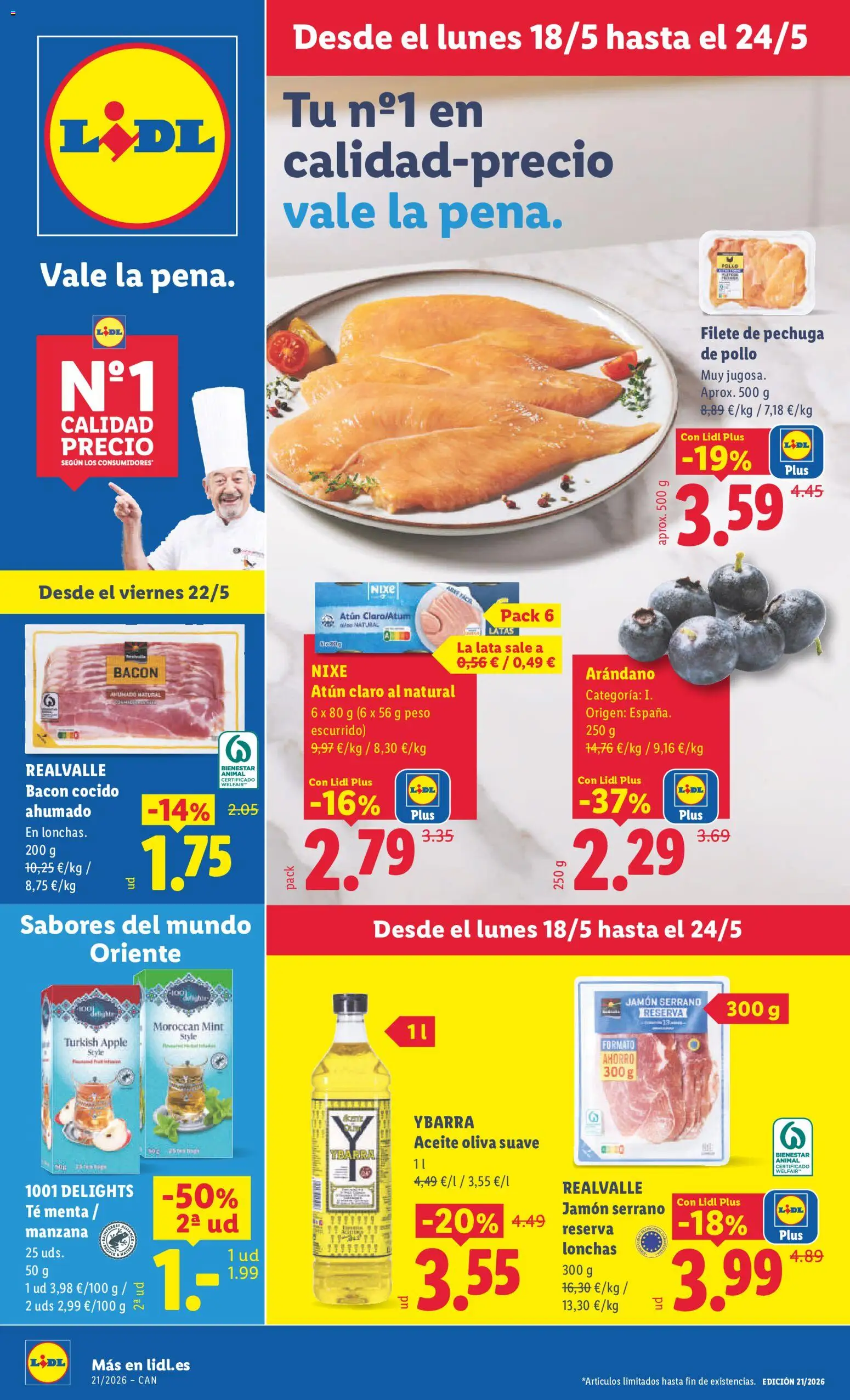 Vista previa del folleto de la tienda Lidl válido desde el 18/05/2026 