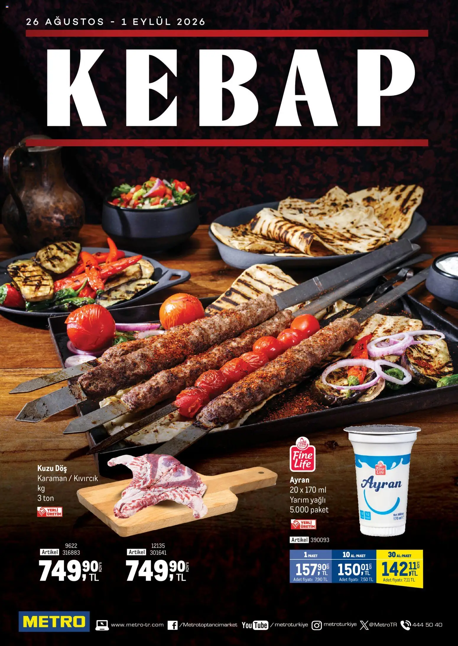 Metro Metro - Kebap 26.08.2026 - Broşürünün önizlemesi