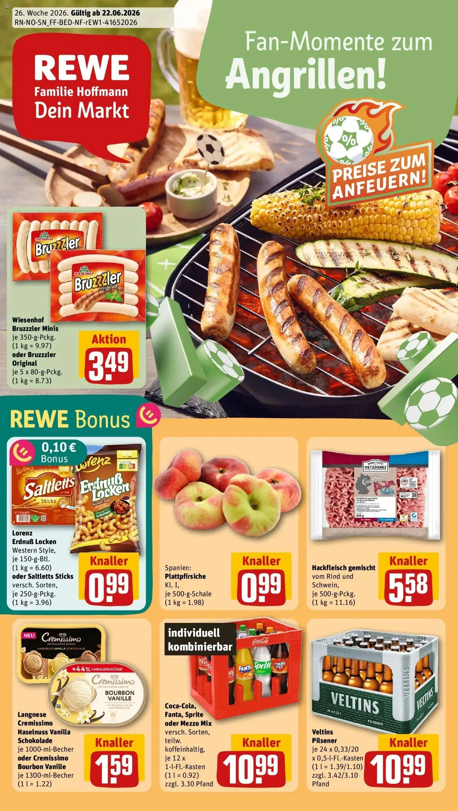 Vorschau von dem Prospekt des Geschäftes Rewe, gültig ab dem 21.06.2026