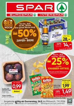 Vorschau der Angebote: Spar Spar Flugblatt gültig ab 24.09.2026