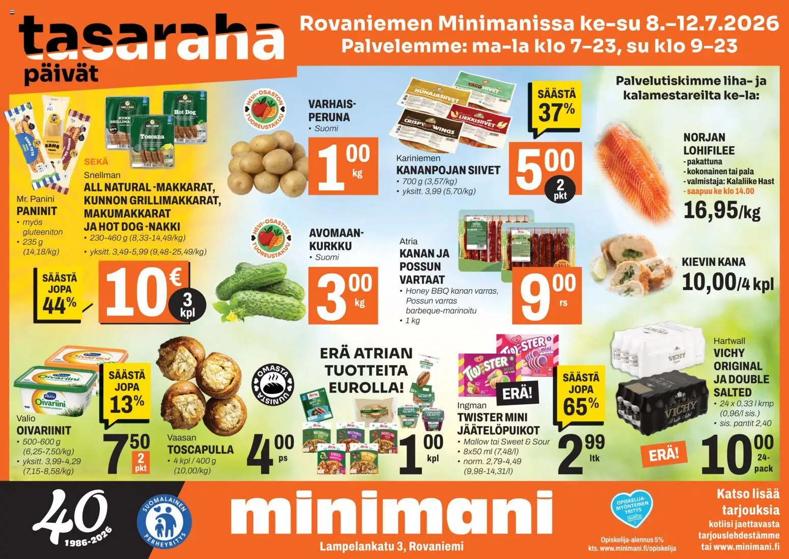 Kaupan Minimani Minimani tarjoukset - Rovaniemi esikatselu, voimassa 08/07/2026