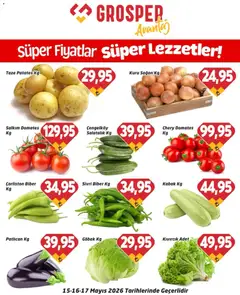 Grosper Grosper - Sebze ve meyve 15.05.2026 - Broşürünün önizlemesi