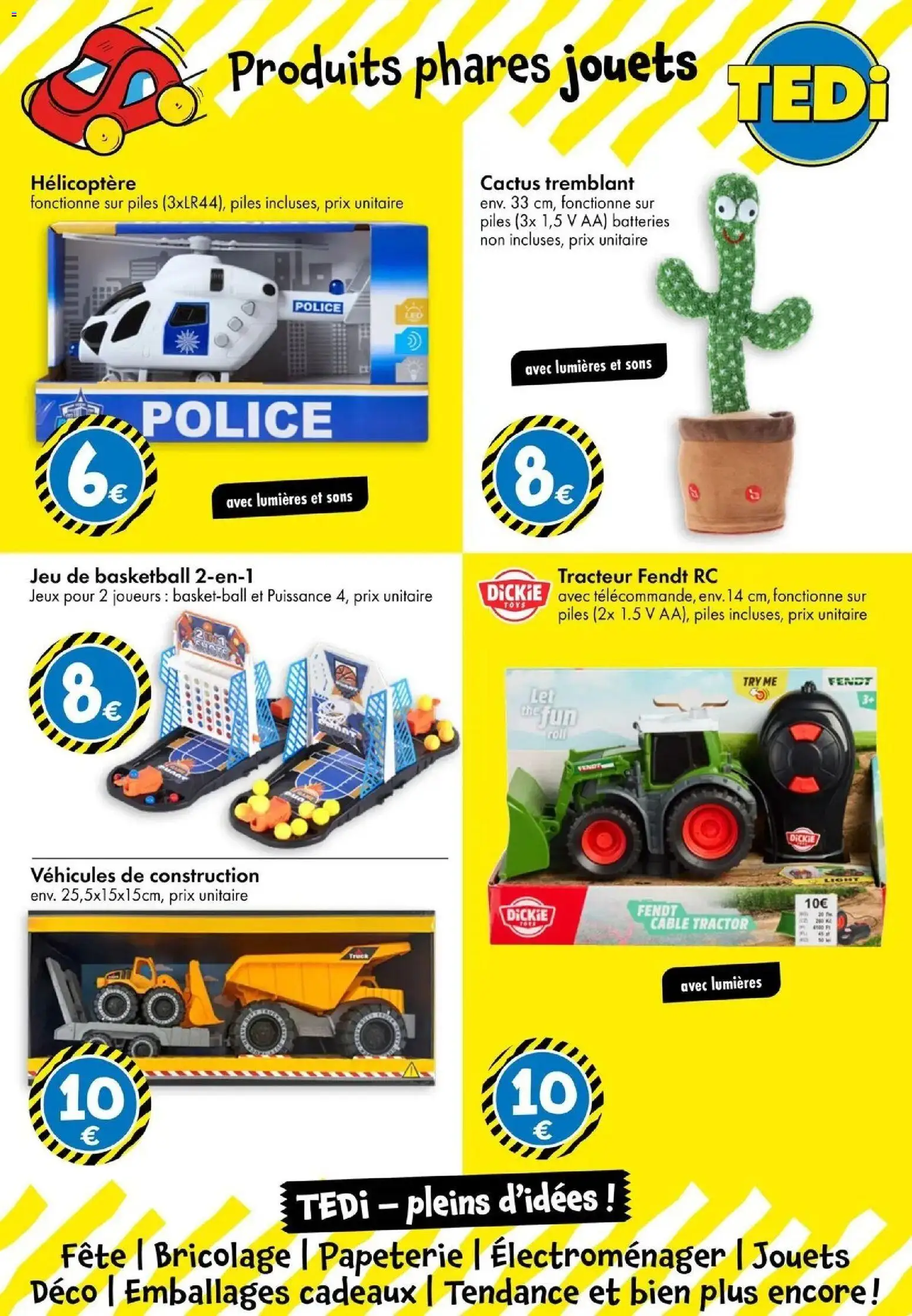 Prévisualisation de TEDi catalogue Pusey du magasin TEDi formulaire valide 21/10/2026 - Jeux, Bricolage, Hélicoptère, Jouets, Cactus, Tracteur, Thé, Piles