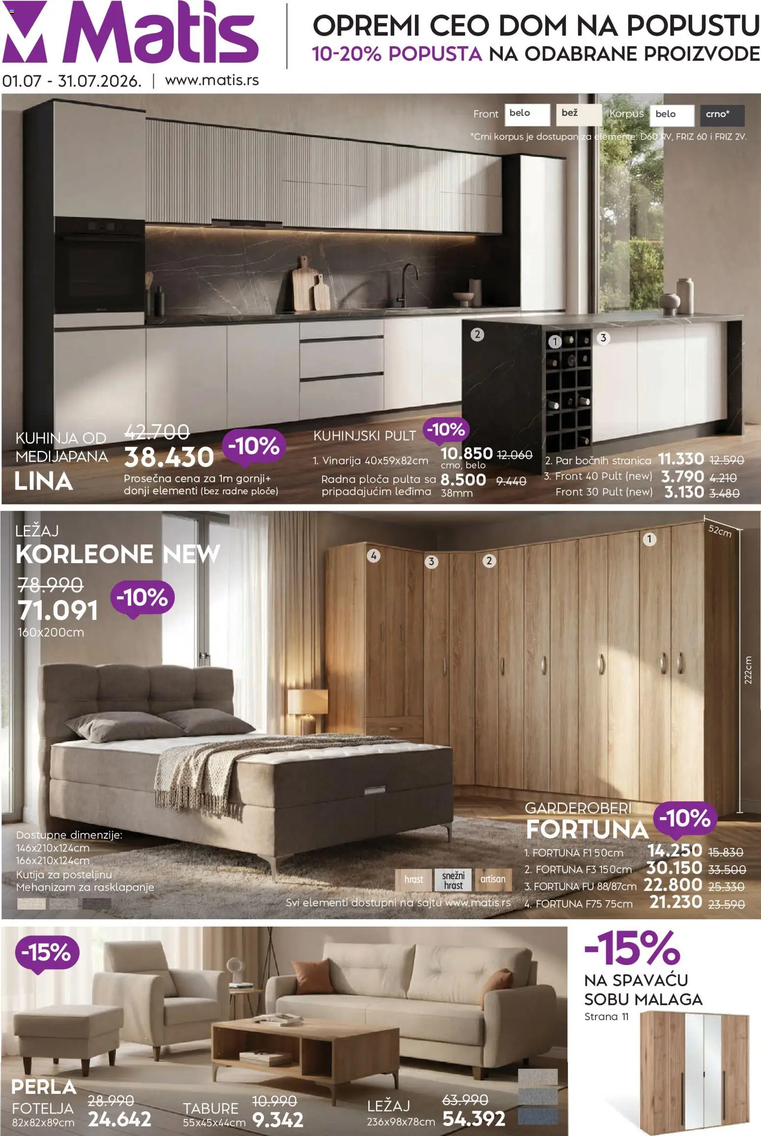 Pregled Matis kataloga - važi od 01.07.2026