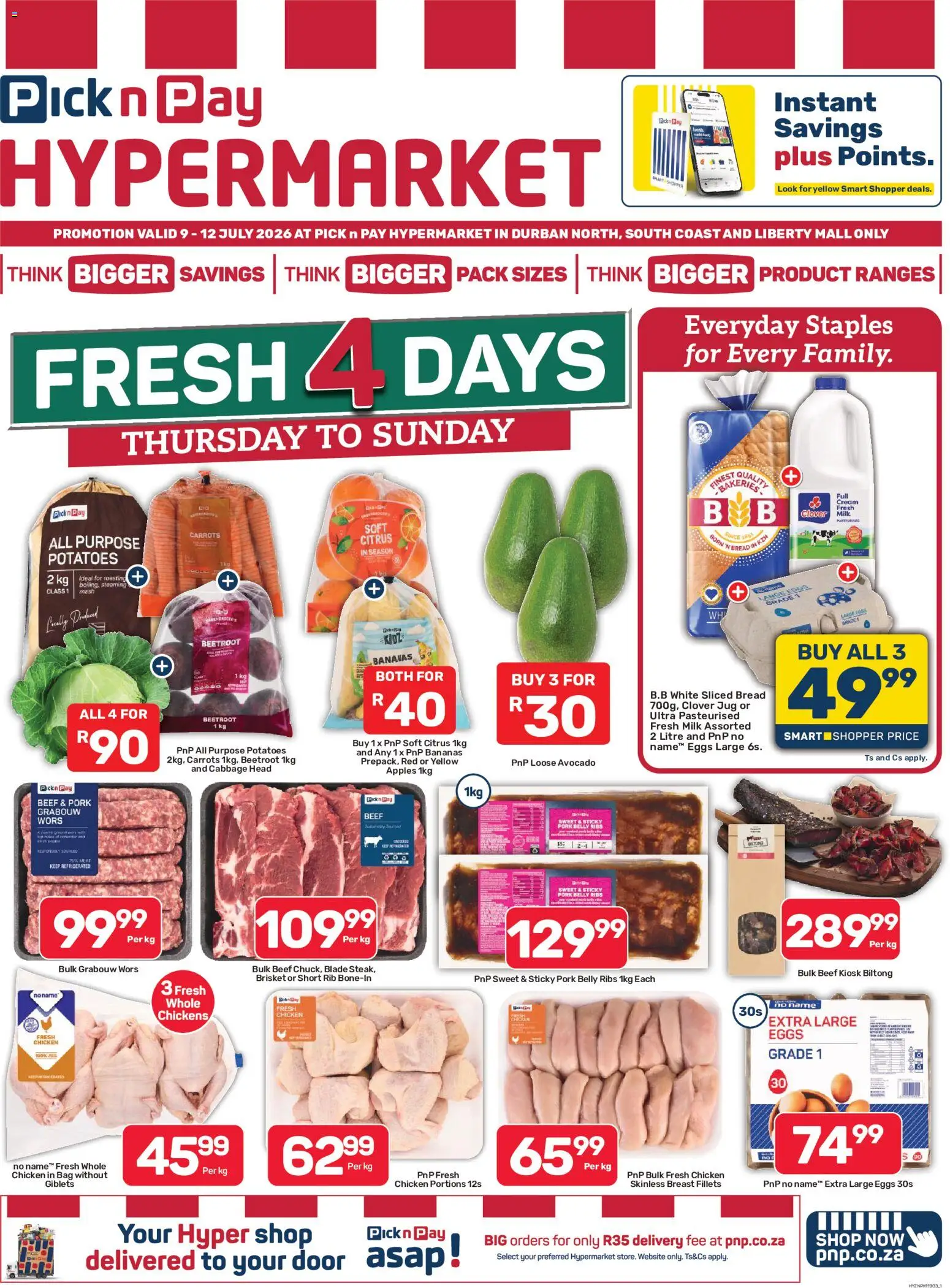 Preview of Pick n Pay flyer valid from 09/07/2026