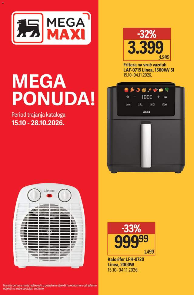 Novi Mega Maxi katalog od 15.10.