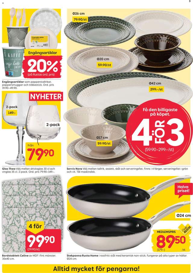 Nytt Rusta reklamblad från 03/08