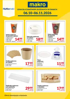 Pogląd gazetki "Makro gazetka - Huhtamaki" ze sklepu Makro ważnej od 06.10.2026