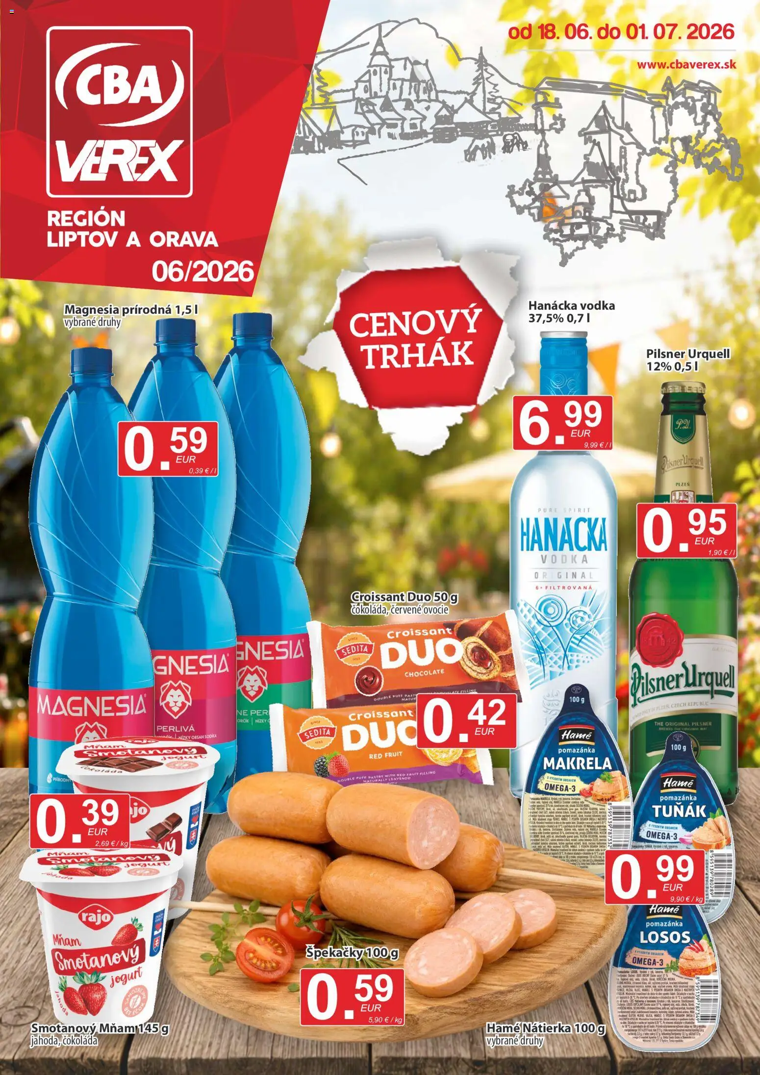 Náhľad CBA Verex letáku platného od 18.06.2026