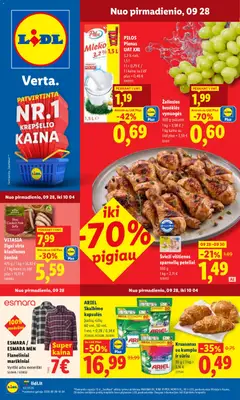 LIDL parduotuvės leidinio LIDL leidinys galiojančio nuo 2026.09.28 peržiūra