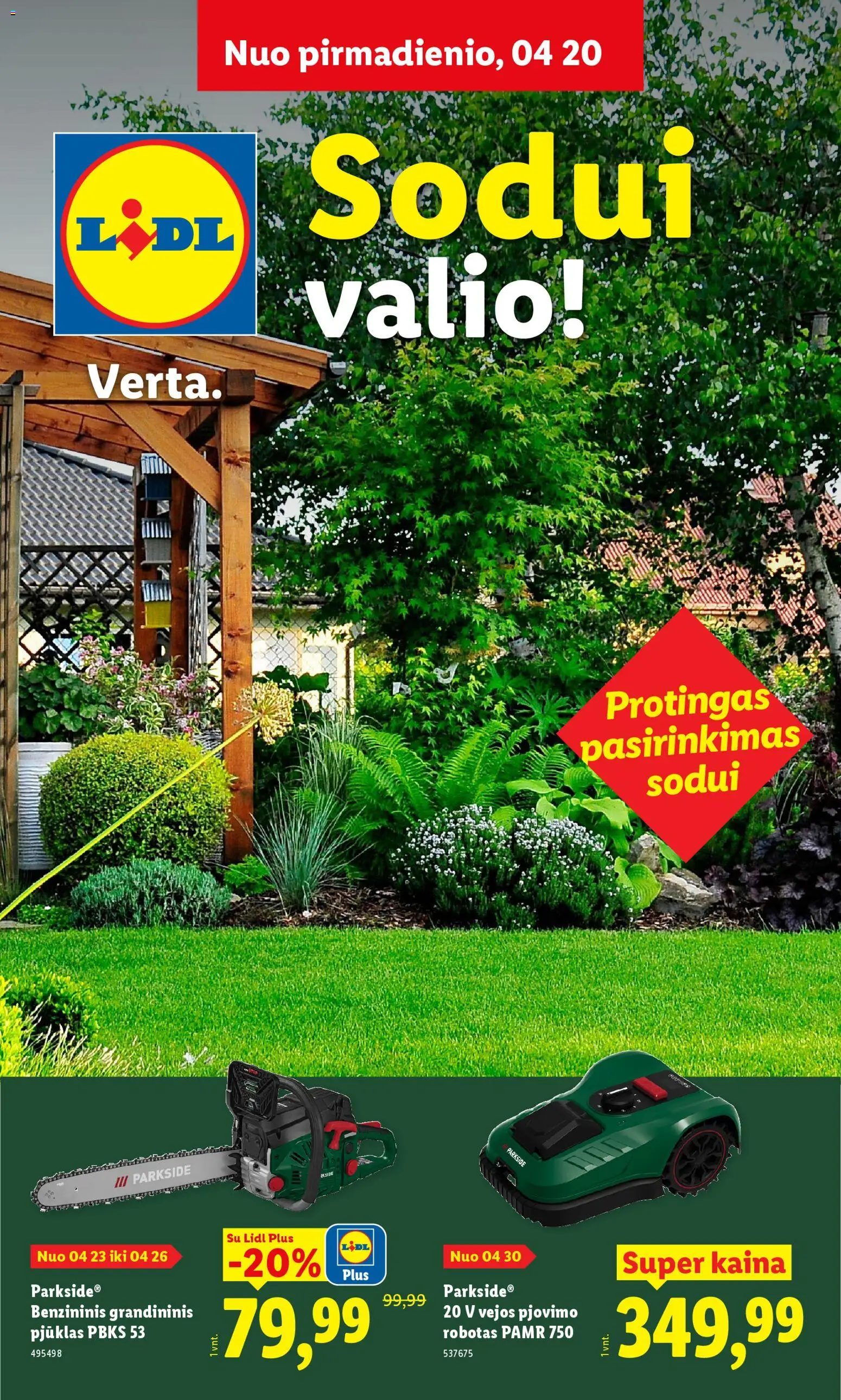 LIDL parduotuvės leidinio LIDL leidinys - Sodui valio galiojančio nuo 2026.02.20 peržiūra - Robotas