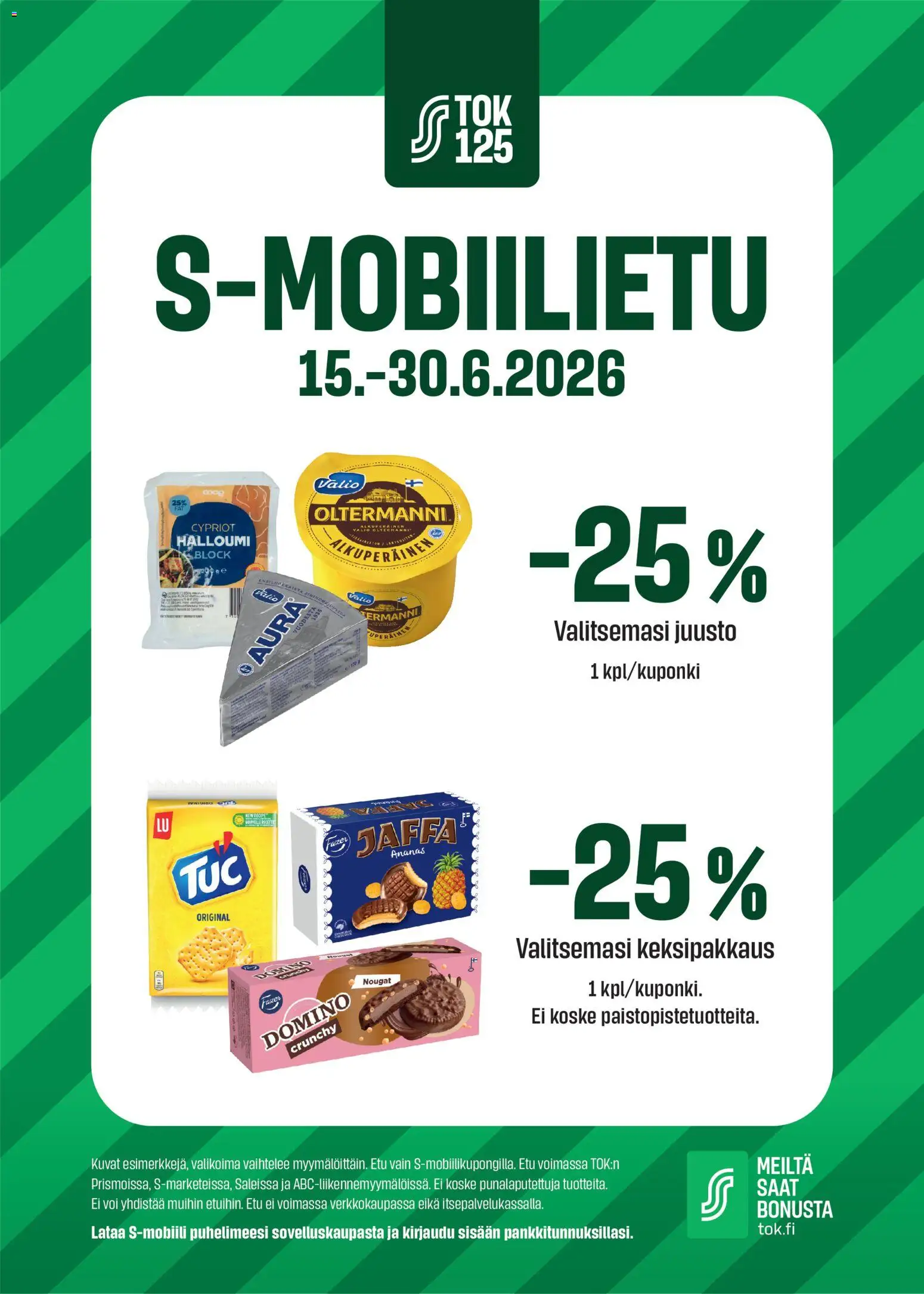 Kaupan S-market S-market tarjoukset - S-mobiilietu esikatselu, voimassa 15/06/2026
