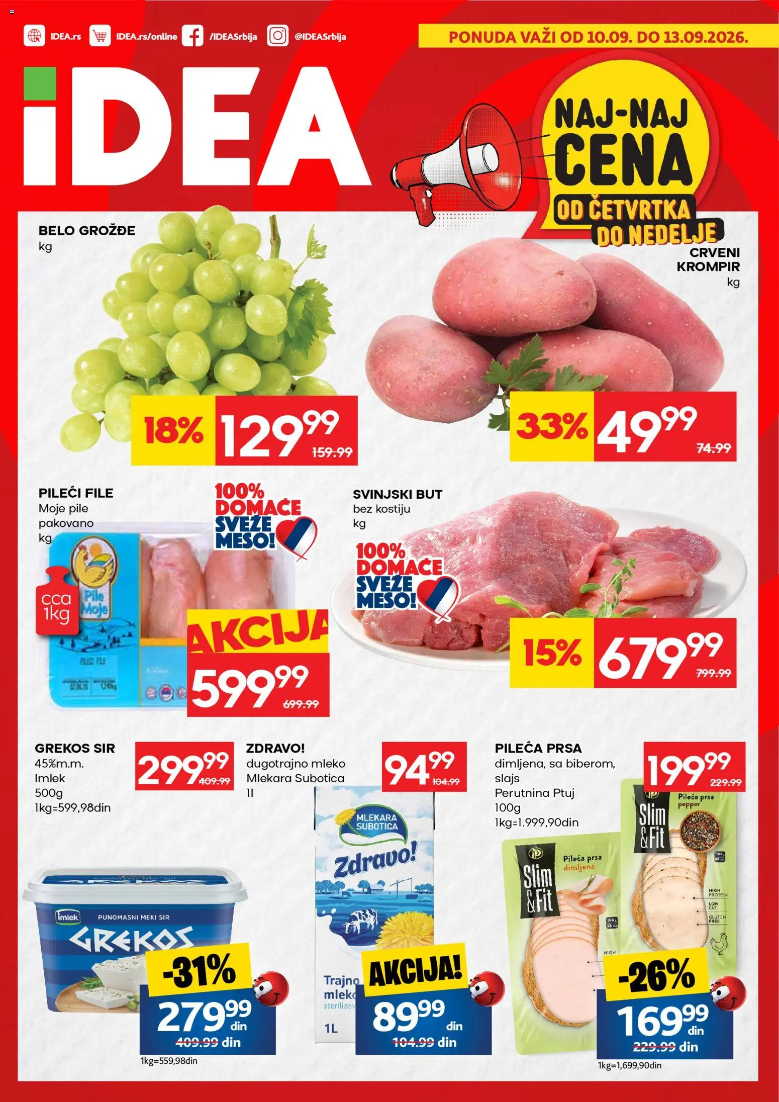 Pregled Idea kataloga - važi od 10.09.2026