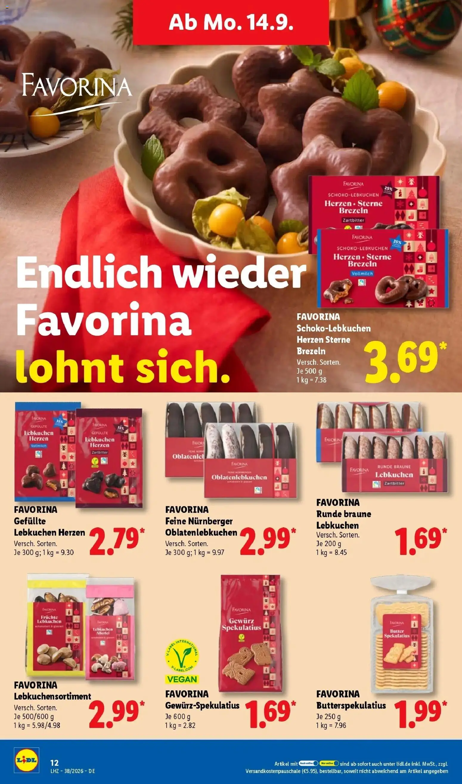 Vorschau von dem Prospekt des Geschäftes Lidl, gültig ab dem 14.09.2026 - Butter
