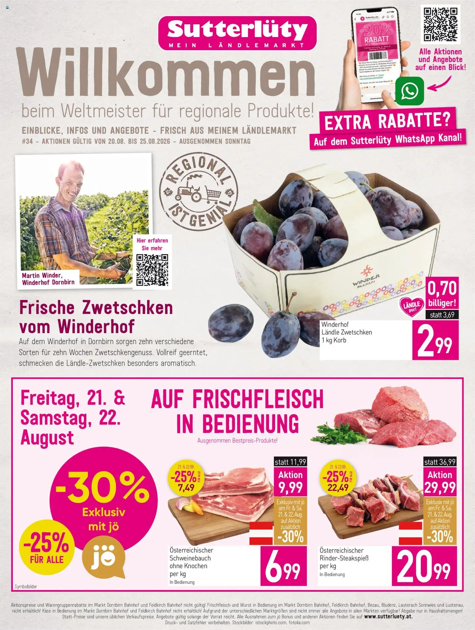Vorschau der Angebote: Sutterlüty Sutterlüty Flugblatt gültig ab 20.08.2026