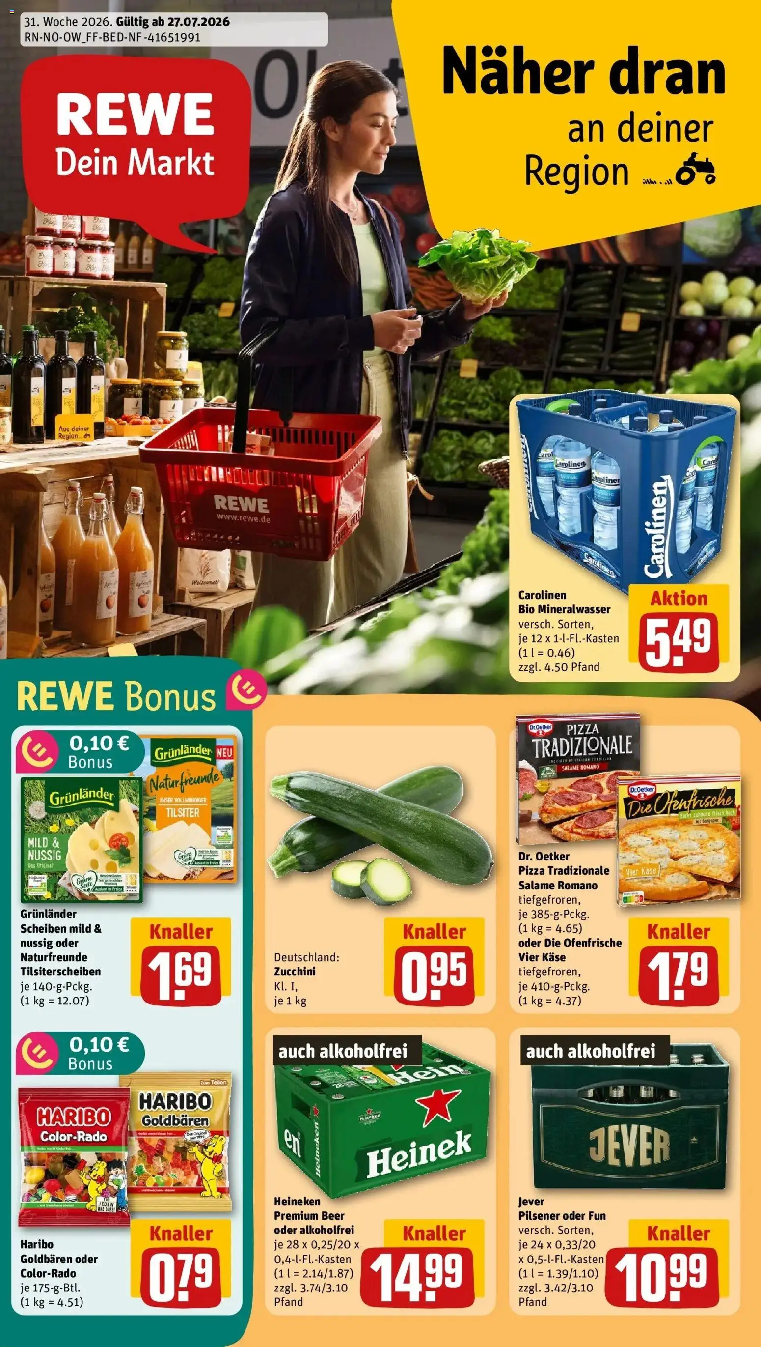Vorschau von dem Prospekt des Geschäftes Rewe, gültig ab dem 27.07.2026