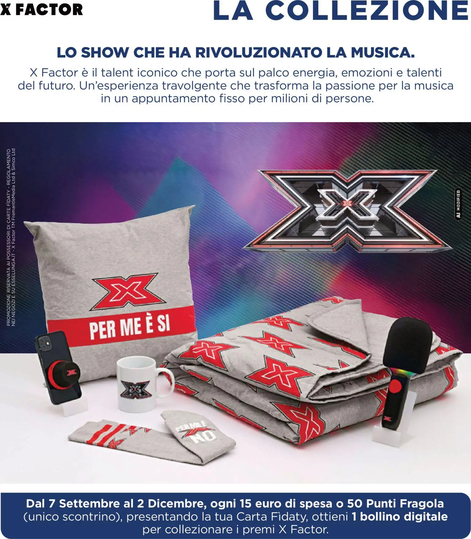 Anteprima dell'opuscolo Esselunga S volantino Collezione X Factor 4° dal negozio Esselunga S valido da 22/10/2026 - Porta