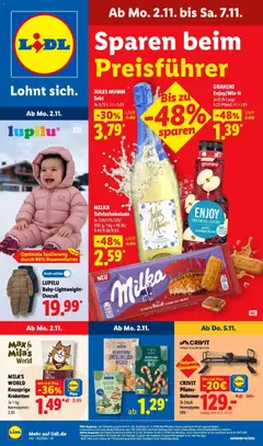 Vorschau von dem Prospekt des Geschäftes Lidl, gültig ab dem 02.11.2026