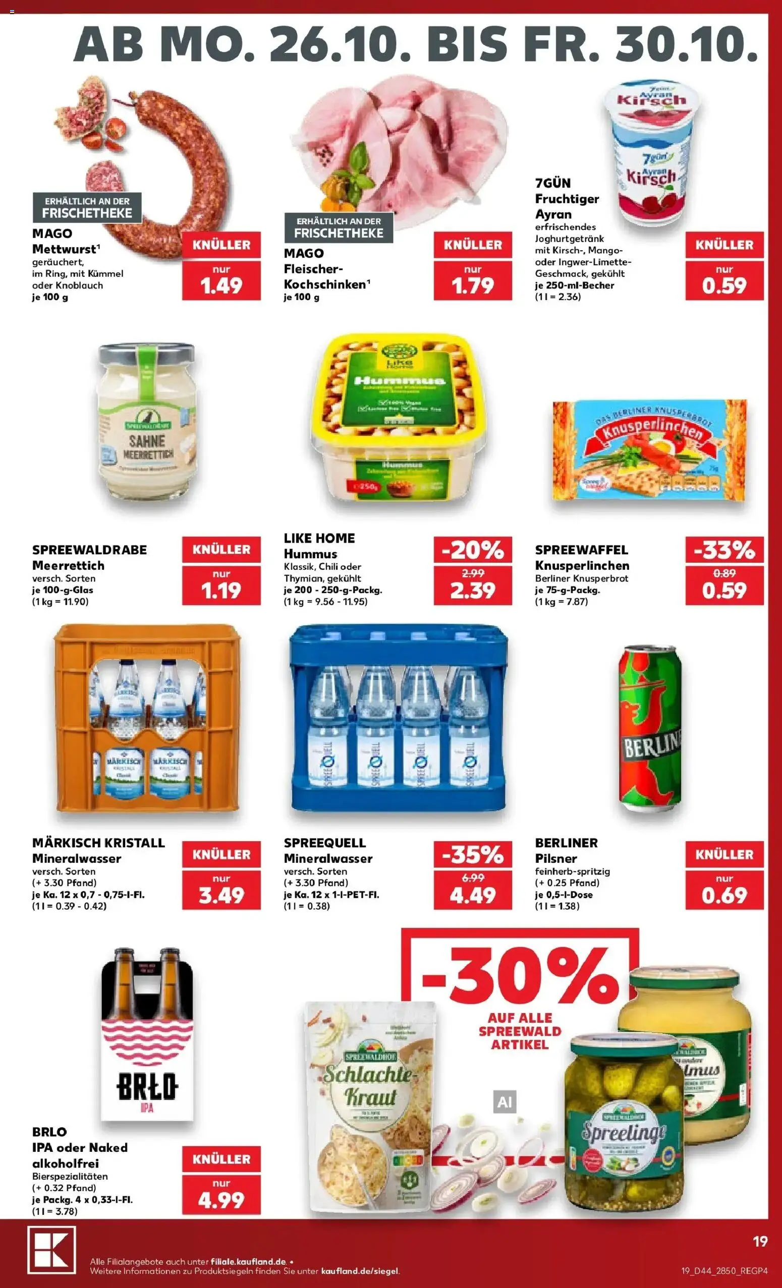 Vorschau von dem Prospekt des Geschäftes Kaufland, gültig ab dem 26.10.2026