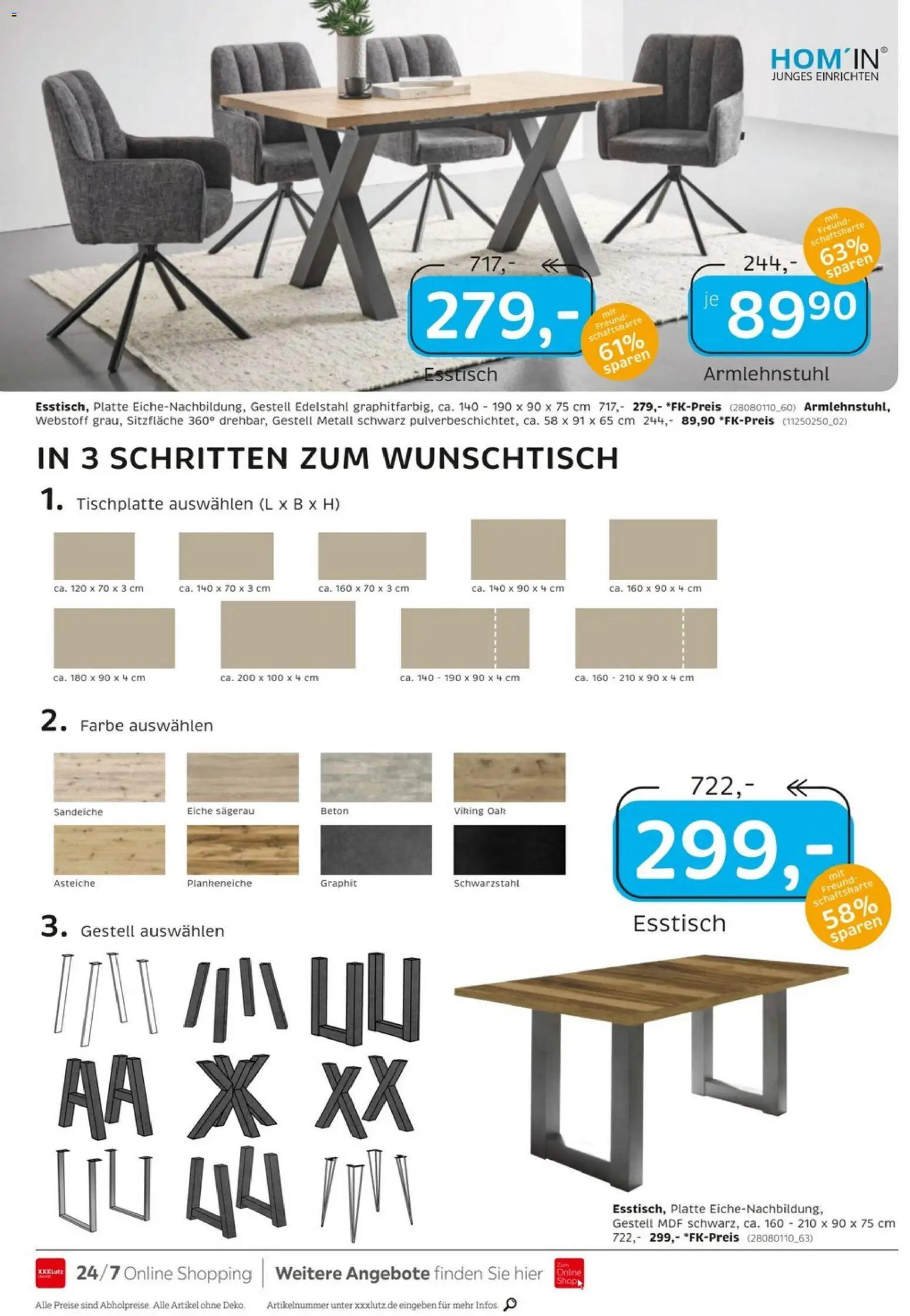 Vorschau von dem Prospekt des Geschäftes XXXLutz, gültig ab dem 24.10.2026 - Esstisch