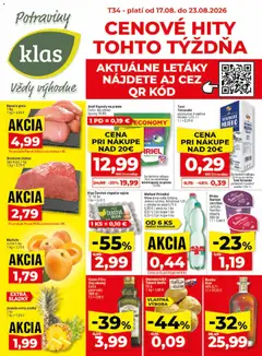 Náhľad Klas letáku platného od 17.08.2026