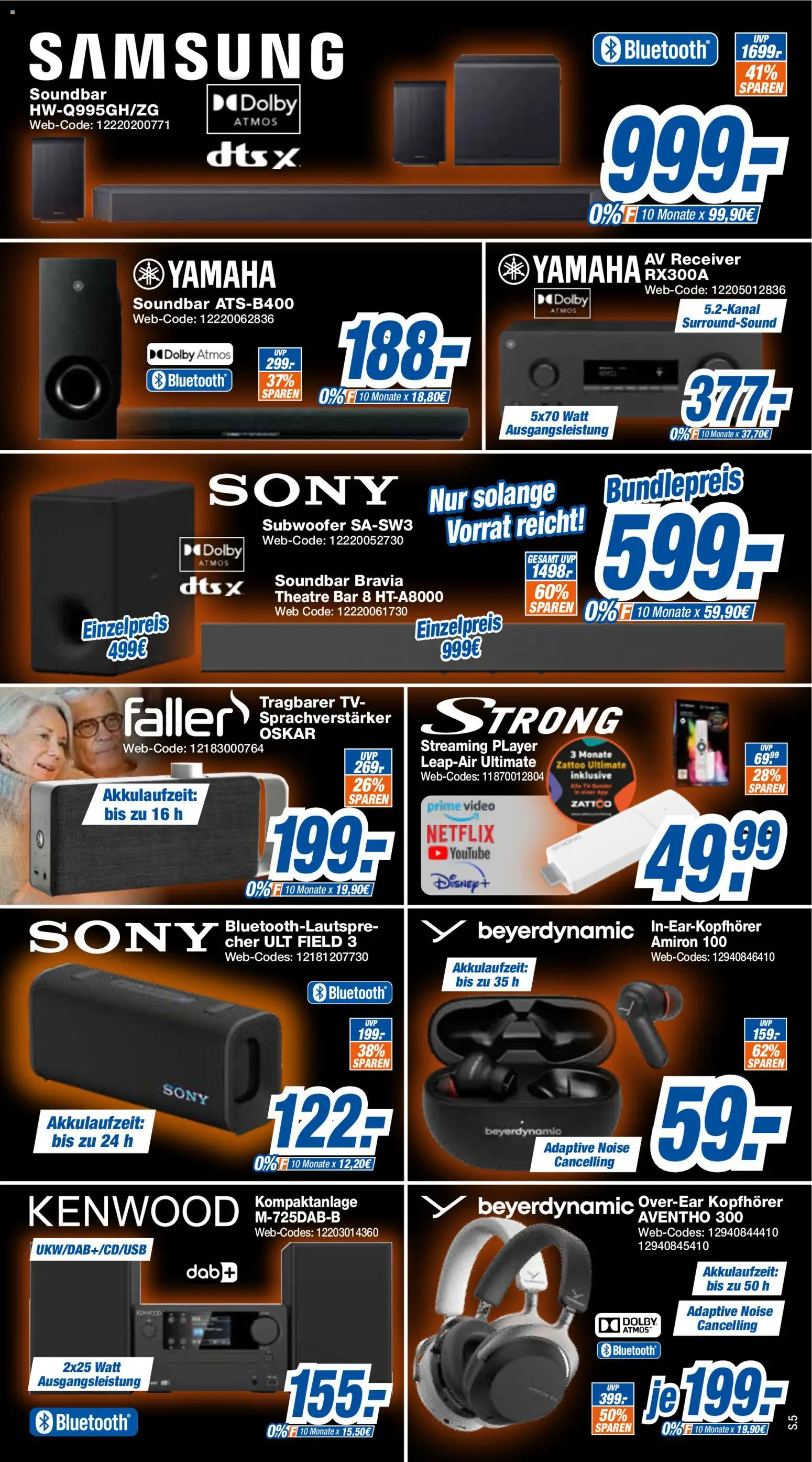 Vorschau von dem Prospekt des Geschäftes Expert, gültig ab dem 02.11.2026 - Samsung, TV, Video, Sony, Kopfhörer, Soundbar, Receiver, Player