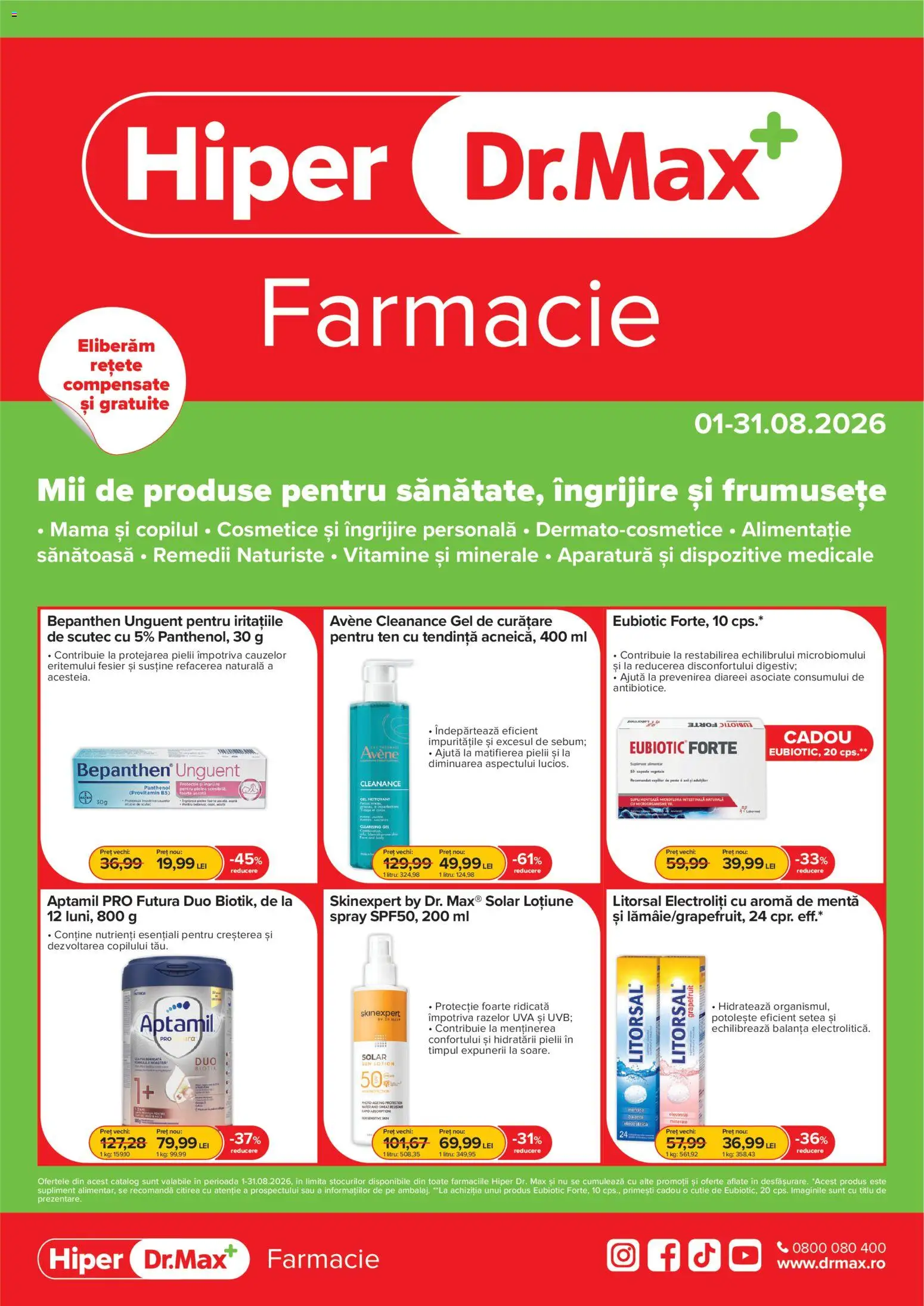 Previzualizarea de cataloage: Dr.Max Dr.Max Catalog Hiper-farmacii valabil de la 01.08.2026