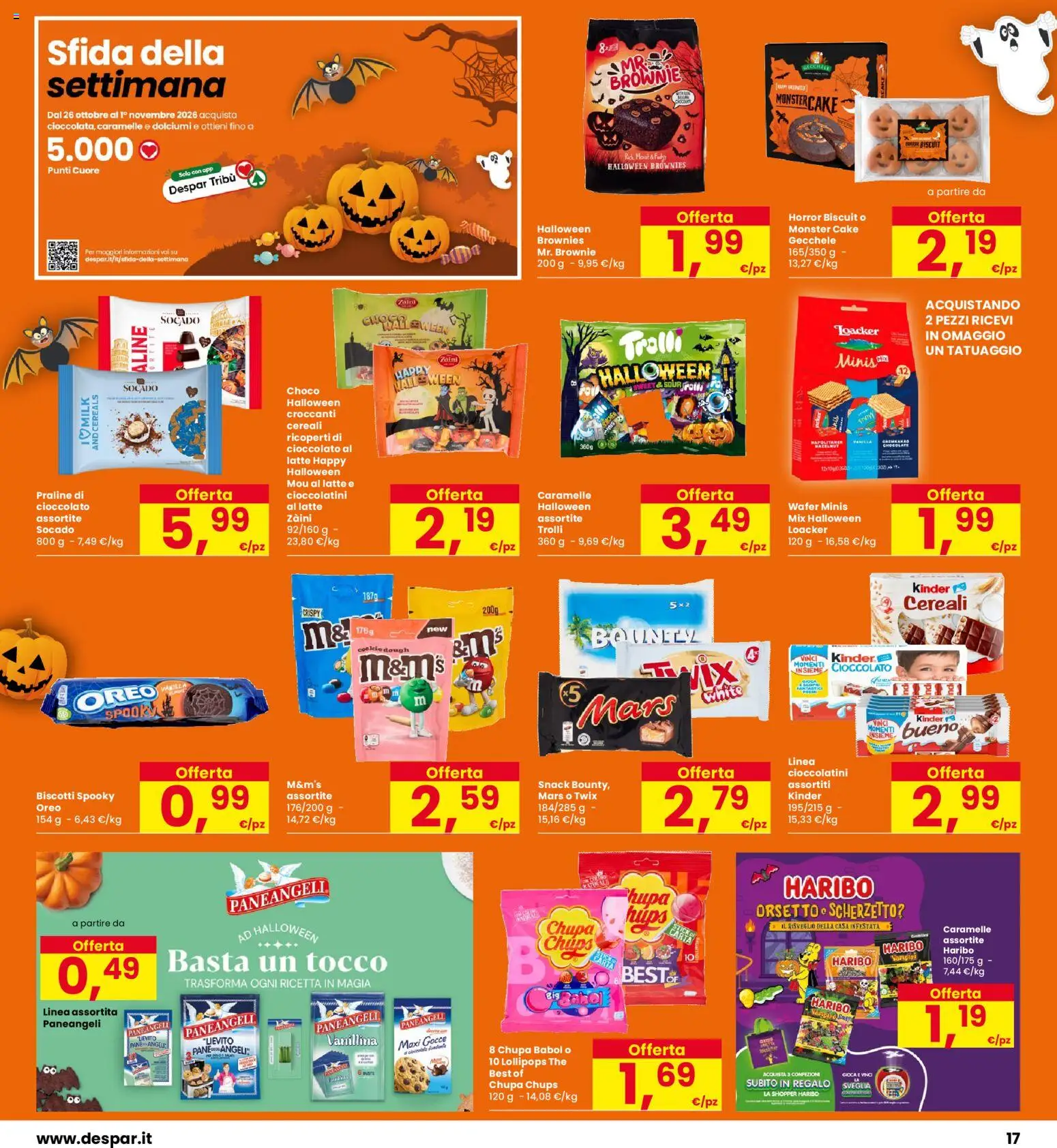 Anteprima dell'opuscolo Interspar volantino Capri dal negozio Interspar valido da 22/10/2026 - The, Biscotti, Brownies, Caramelle, Lievito, Oreo, Cioccolatini, Tè