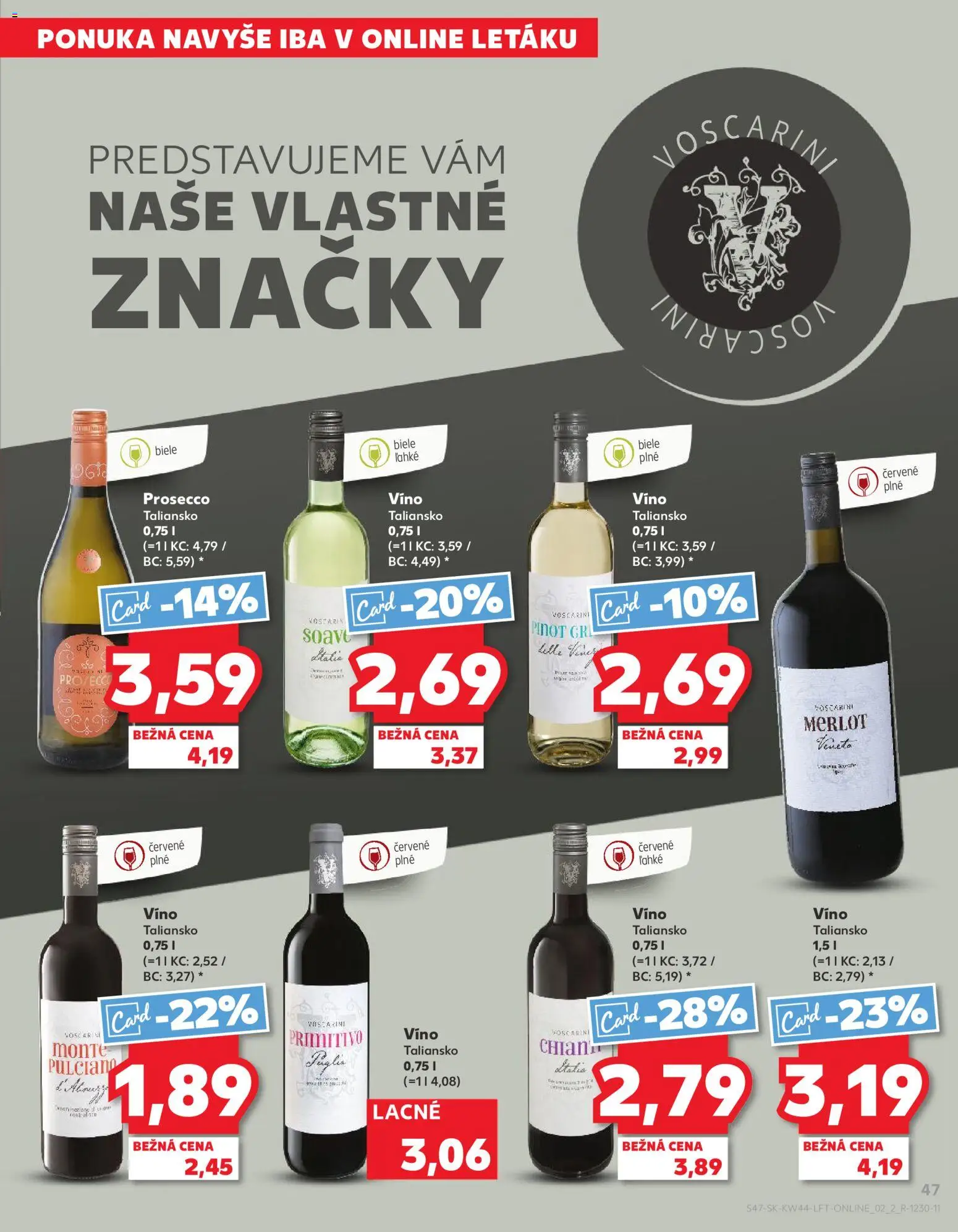Náhľad Kaufland letáku platného od 30.10.2025 - Víno, Prosecco