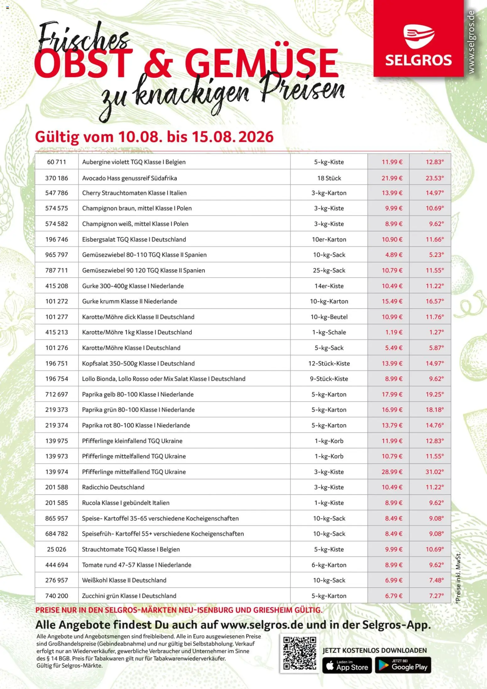 Vorschau von dem Prospekt des Geschäftes Selgros, gültig ab dem 10.08.2026
