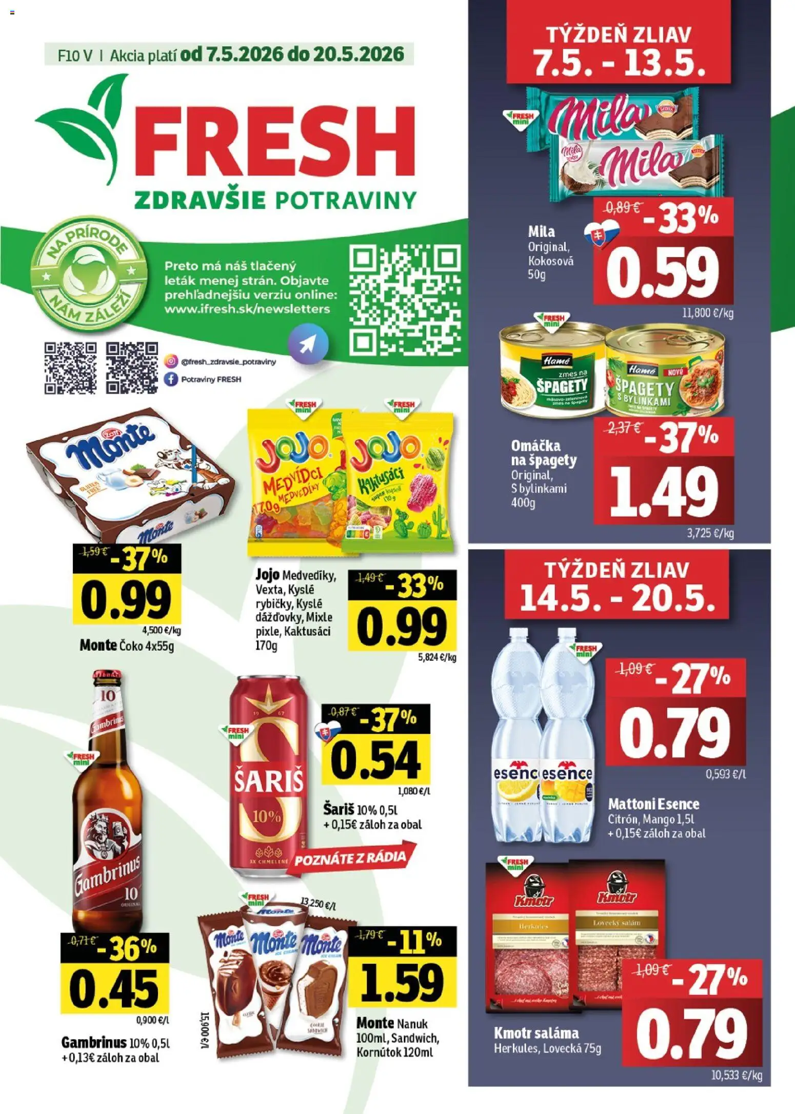 Náhľad Fresh letáku platného od 07.05.2026
