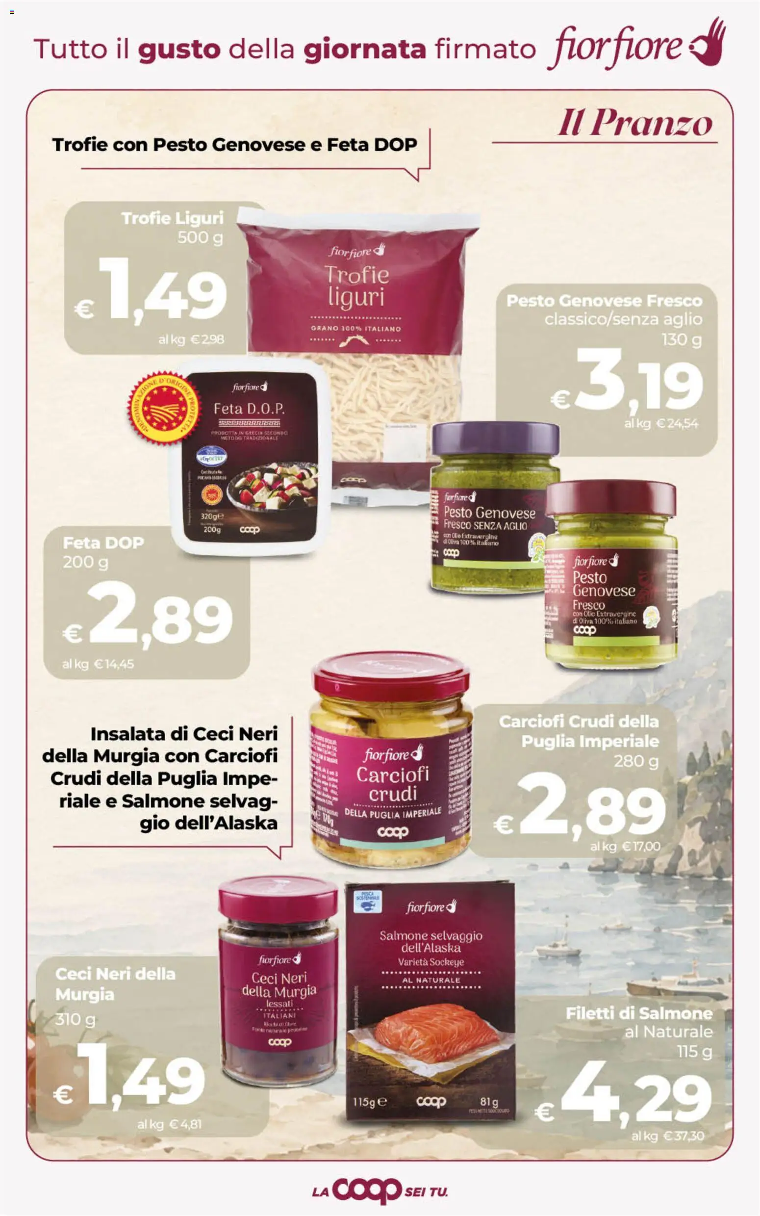 Anteprima dell'opuscolo COOP volantino Superstore Sicilia dal negozio COOP valido da 01/09/2026 - Carciofi, Insalata, Olio, Ceci, Pesto, Feta, Aglio, Olio extravergine di oliva