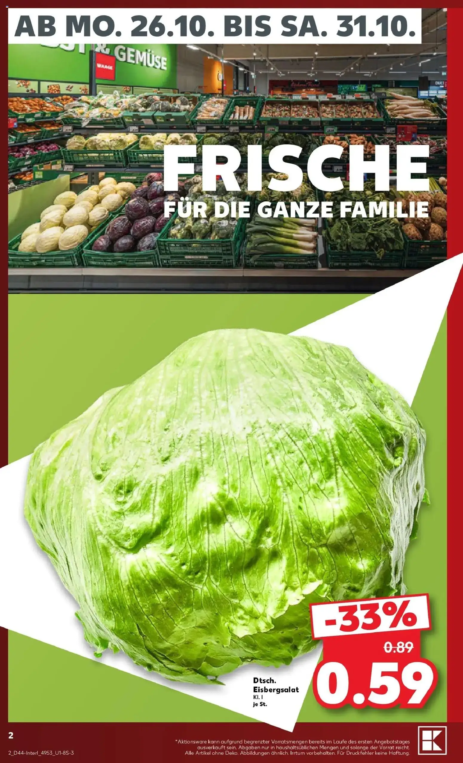 Vorschau von dem Prospekt des Geschäftes Kaufland, gültig ab dem 26.10.2026