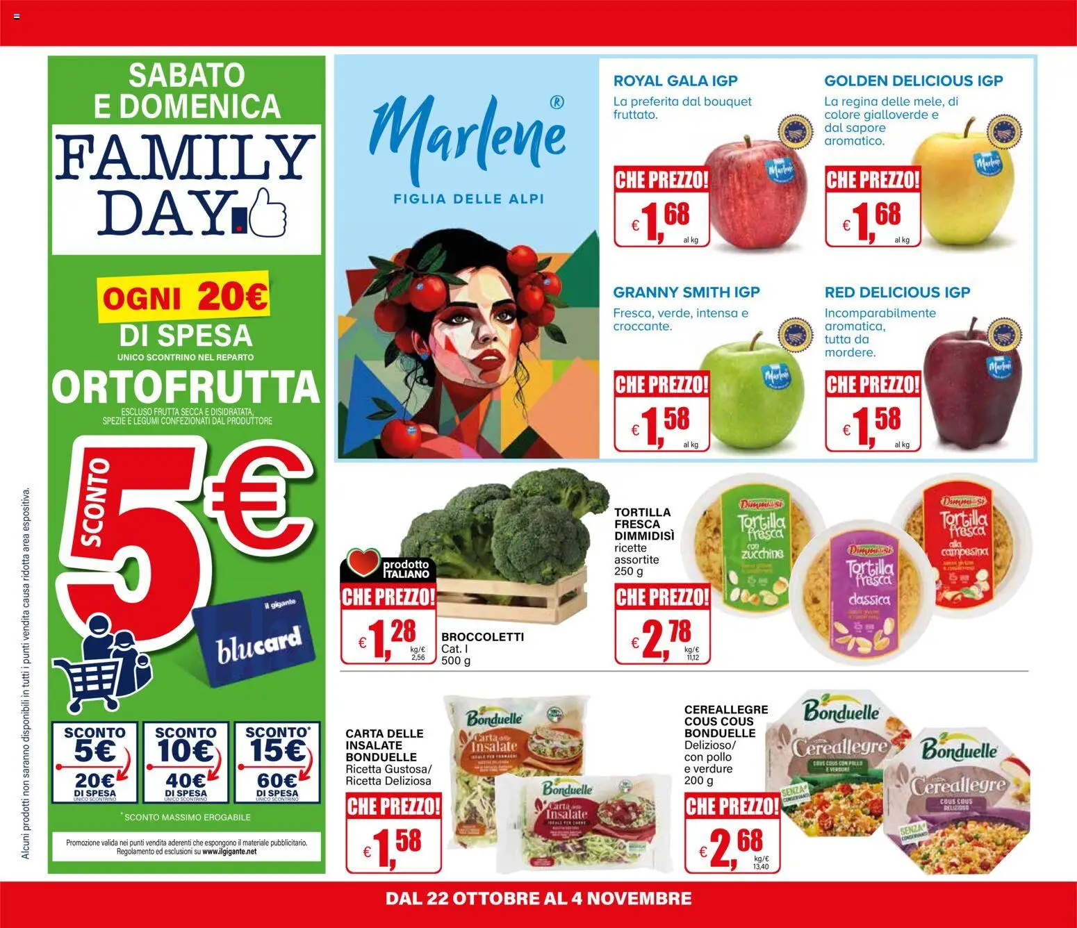 Anteprima dell'opuscolo Il Gigante volantino dal negozio Il Gigante valido da 22/10/2026 - Cous cous, Pollo, Zucchine, Frutta, Legumi, Frutta secca, Spezie, Broccoletti
