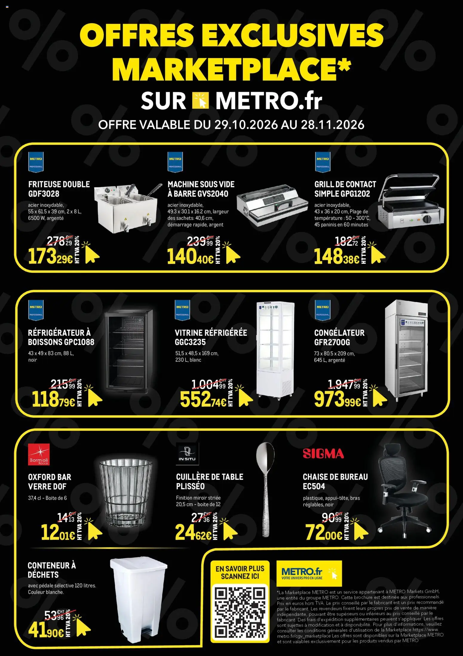 Prévisualisation de METRO Offres exclusives Marketplace du magasin METRO formulaire valide 29/10/2026