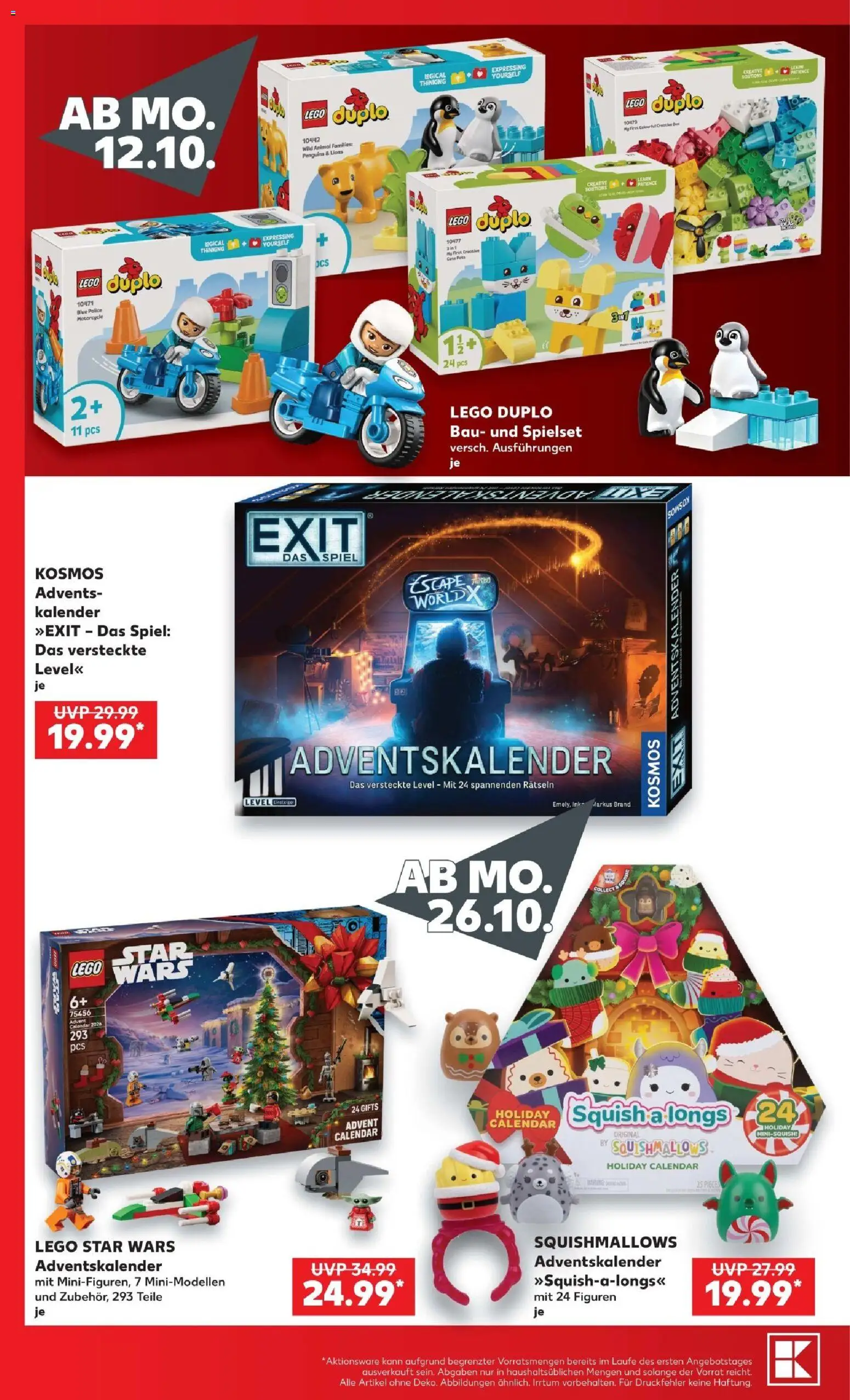 Vorschau von dem Prospekt des Geschäftes Kaufland, gültig ab dem 12.10.2026 - Spiel