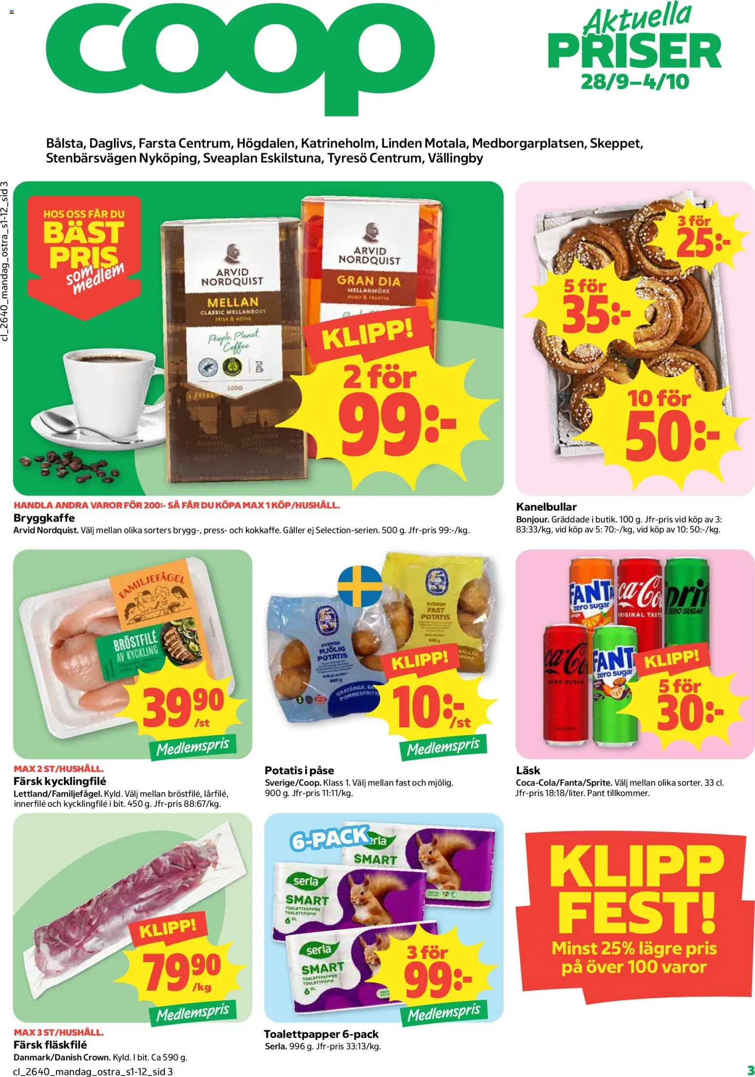 Förhandsgranska reklamblad Coop erbjudanden från butik Coop gäller från 28/09/2026