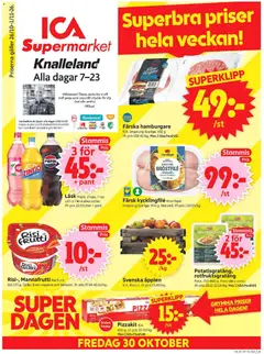 Förhandsgranska reklamblad ICA Supermarket erbjudanden från butik ICA Supermarket gäller från 26/10/2026