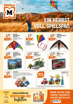 Vorschau von dem Prospekt des Geschäftes Müller, gültig ab dem 28.09.2026