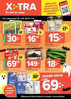 Förhandsgranska reklamblad Coop X:-TRA erbjudanden från butik Coop X:-TRA gäller från 26/10/2026