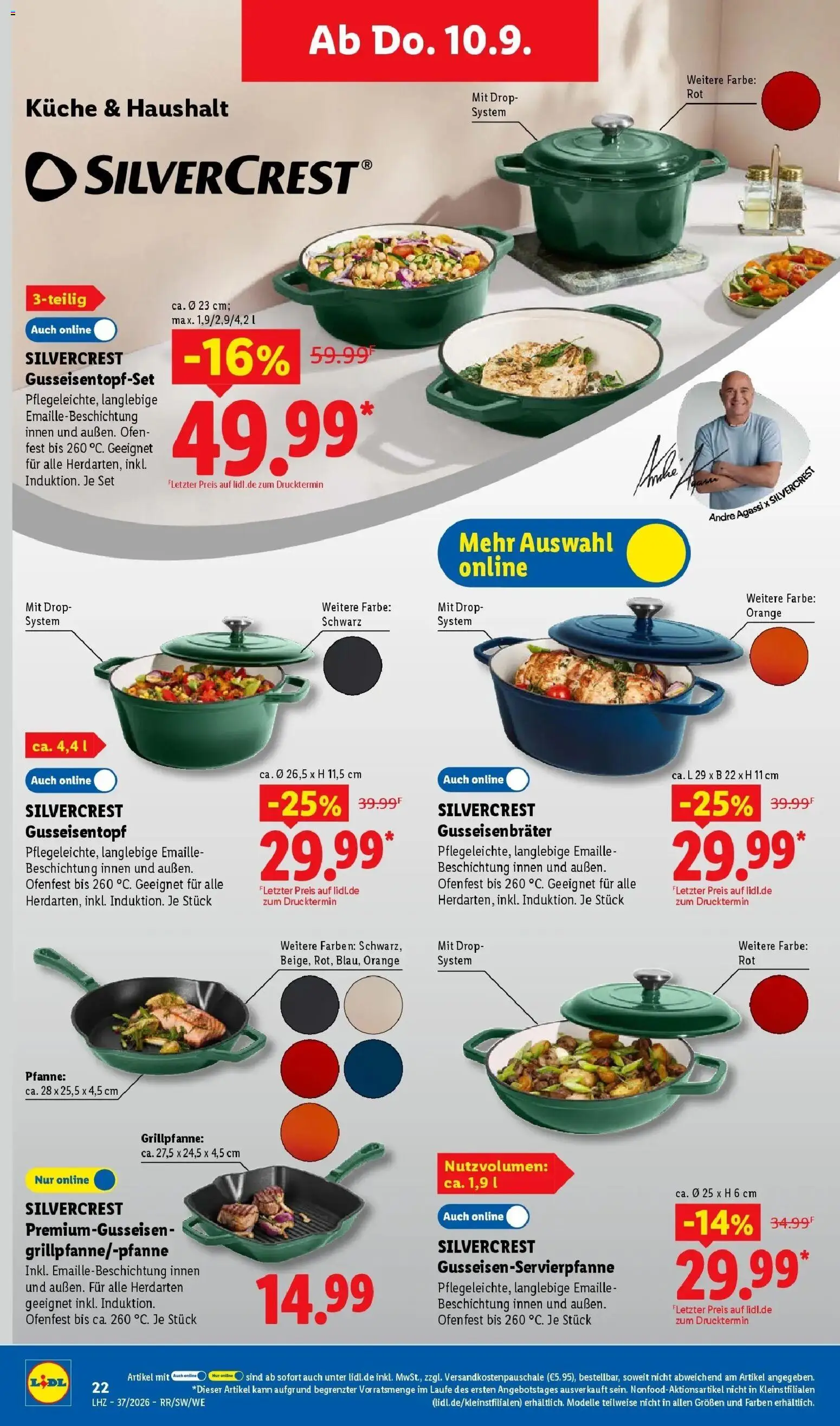 Vorschau von dem Prospekt des Geschäftes Lidl, gültig ab dem 07.09.2026 - Küche, Grill, Ofen
