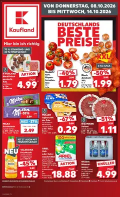 Vorschau von dem Prospekt des Geschäftes Kaufland, gültig ab dem 08.10.2026