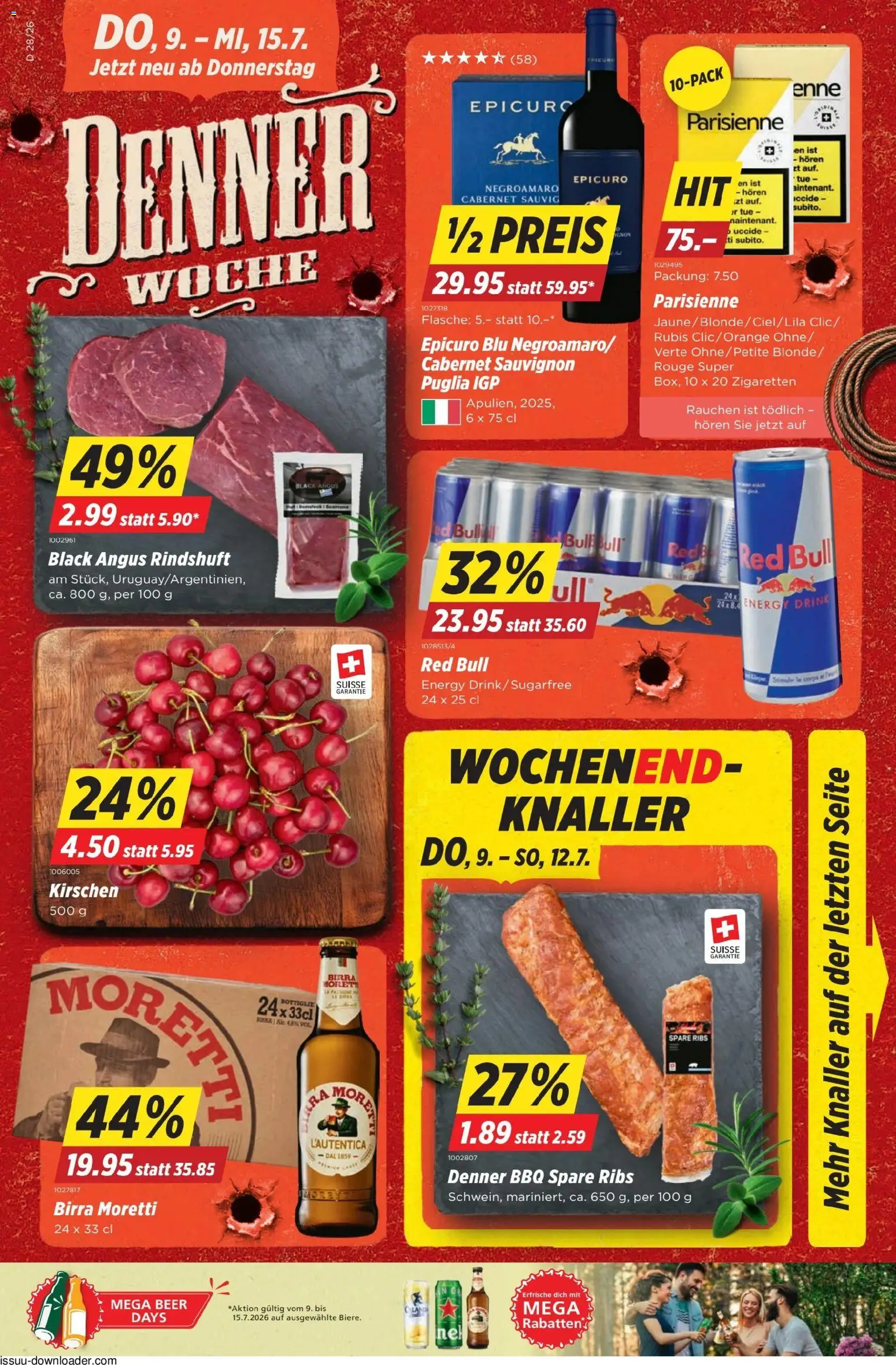 Vorschau des Merkblatts Denner aktionen vom Shop Denner gültig von 09.07.2026 bis 15.07.2026