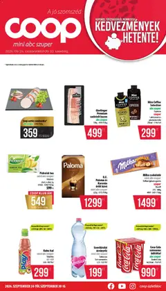 COOP - COOP - Mini & Abc & Szuper / Nyírzem megtekintése, amely érvényes 2026.09.24.-től