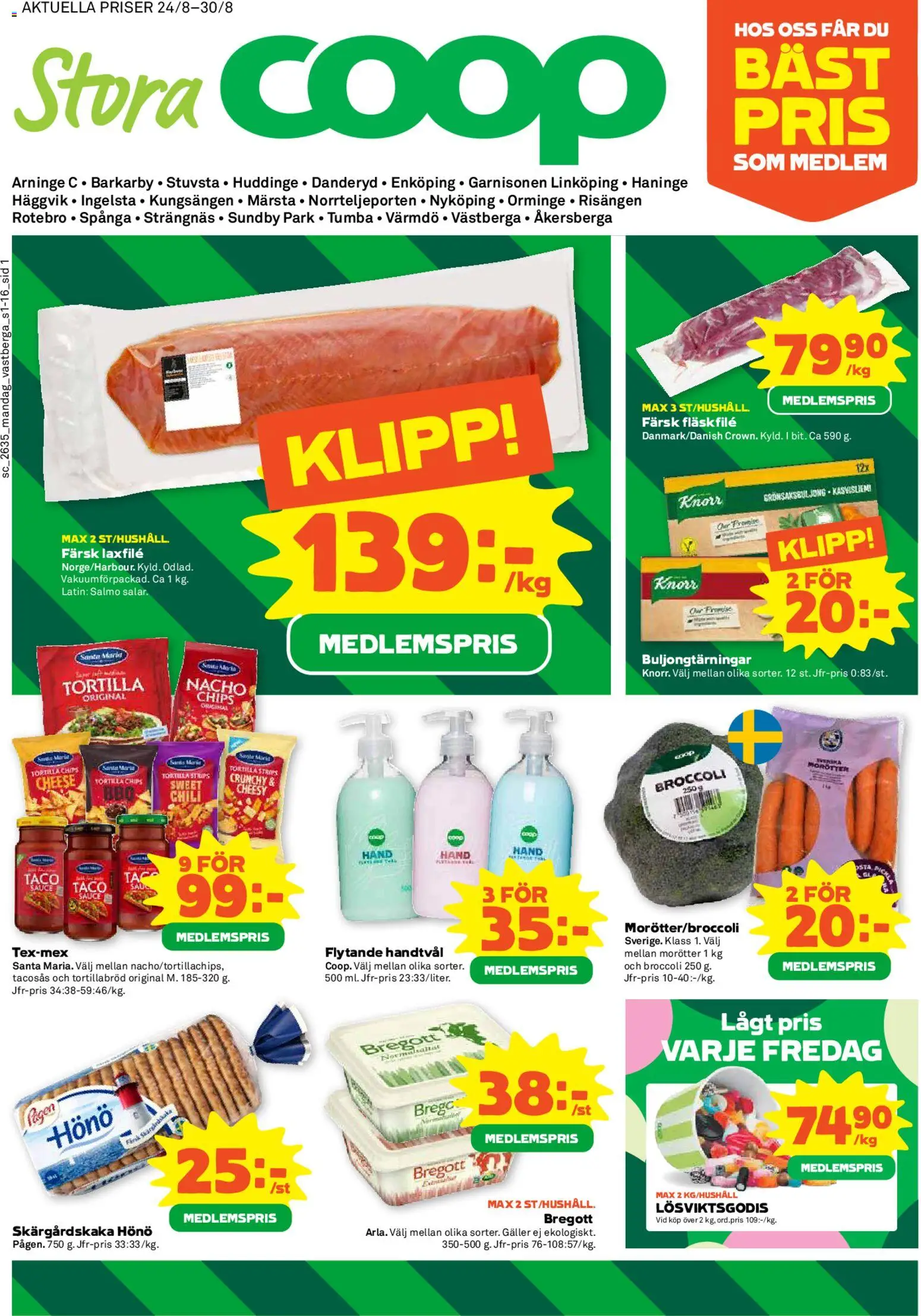 Förhandsgranska reklamblad Coop Forum erbjudanden från butik Coop Forum gäller från 24/08/2026